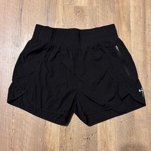 HolStrength Running  Shorts with Zip Pocket in Black